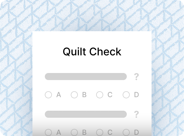 How it works quilt check 2x