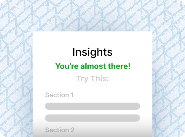 Receive insights 2x